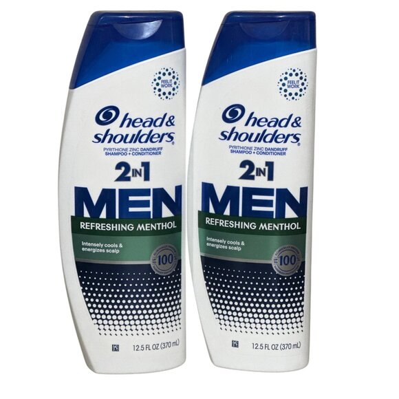 Head & Shoulders 2-In-1 Men Refreshing Menthol Dandruff Shampoo & Conditioner - Picture 1 of 2